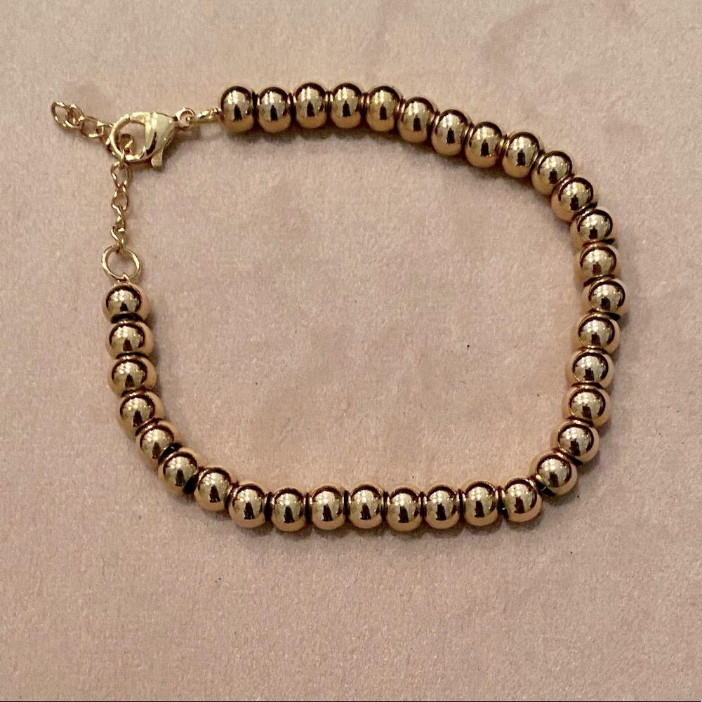 Gold Beaded Fashion Bracelet- Never Worn!